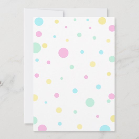 Cupcake 1st Birthday Uitnodiging Onze Kleine Cupca (Achterkant)