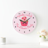 Cupcake-aangepaste keukenklok grote klok (Huis)