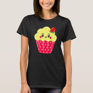 Cupcake Aardbei Fairy Cake Pastry Chef Baker T-shirt