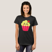 Cupcake Aardbei Fairy Cake Pastry Chef Baker T-shirt (Voorkant volledig)