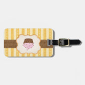  Cupcake Achtergrond Bagagelabel (Voorkant horizontaal)