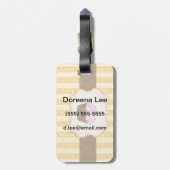  Cupcake Achtergrond Bagagelabel (Achterkant verticaal)