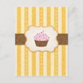 Cupcake Achtergrond Briefkaart (Voorkant)