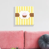 Cupcake Achtergrond Canvas Afdruk (Insitu (Woonkamer))