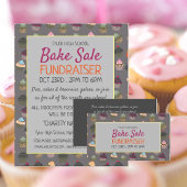 Cupcake Achtergrond, Charity Bake Sale Event Adver Flyer