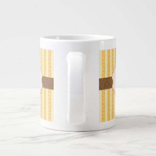  Cupcake Achtergrond Grote Koffiekop (Achterkant)