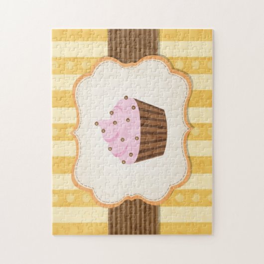 Cupcake Achtergrond Legpuzzel (Verticaal)