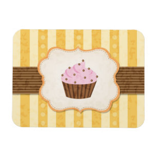 Cupcake Achtergrond Magneet