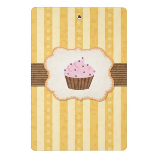  Cupcake Achtergrond Mini Klembord (Achterkant)