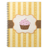  Cupcake Achtergrond Notitieboek (Voorkant)