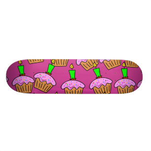 Cupcake-achtergrond Skateboard
