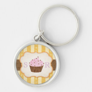 Cupcake Achtergrond Sleutelhanger
