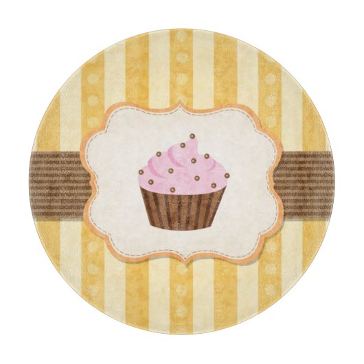  Cupcake Achtergrond Snijplank (Voorkant)