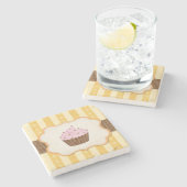  Cupcake Achtergrond Stenen Onderzetter (Zijkant)