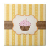  Cupcake Achtergrond Tegeltje (Voorkant)
