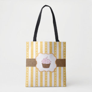  Cupcake Achtergrond Tote Bag