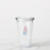 Cupcake - Acryl tumbler Drinkbeker (Achterkant)