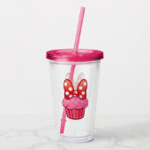 Cupcake Acryl Tumbler Drinkbeker (Achterkant)