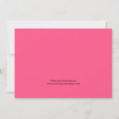 Cupcake Age Candle Girly verjaardagsuitnodiging Kaart (Achterkant)