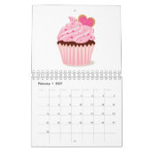 Cupcake-agenda Kalender (Feb 2027)