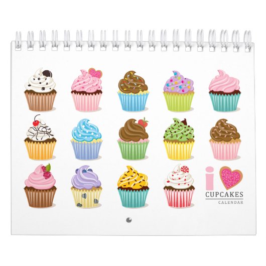 Cupcake-agenda Kalender (Hoes)