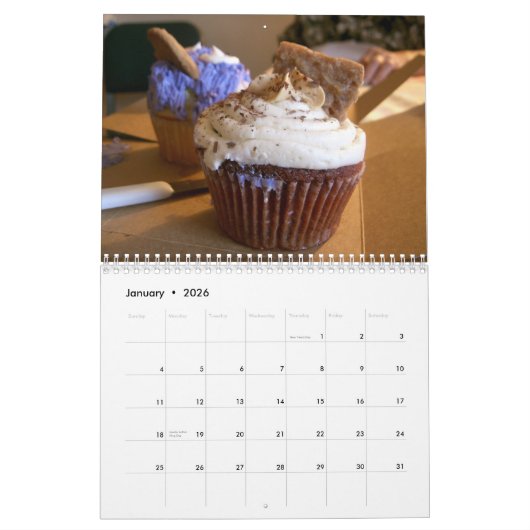  Cupcake-agenda Kalender (Jan 2026)