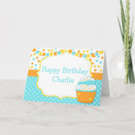 Cupcake and Sprinkles Birthday Party  Kaart