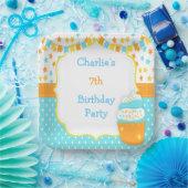 Cupcake and Sprinkles Birthday Party Papieren Bordje (Feest)