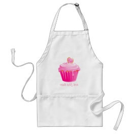Cupcake Apron Pastry Chef Pink Icing Standaard Schort