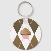 Cupcake Argyle Sleutelhanger (Voorkant)
