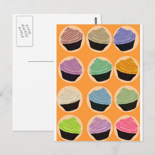 Cupcake-aroma's Briefkaart (Voorkant / Achterkant)