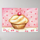 Cupcake Art Poster Print (Voorkant)