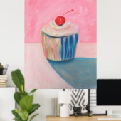 Cupcake Art Posters - Gifts - Bright Kitchen Gift (Thuiskantoor)