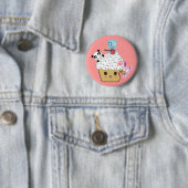 Cupcake Attack! (>_<) Ronde Button 5,7 Cm (In situ)