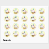 Cupcake Attack! (>_<) Ronde Sticker (Vel)