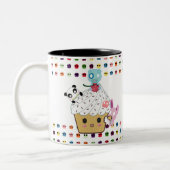 Cupcake Attack! Suikerhuid Tweekleurige Koffiemok (Links)
