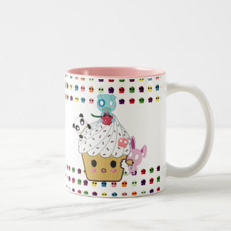 Cupcake Attack! Suikerhuid Tweekleurige Koffiemok