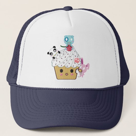 Cupcake Attack! (>_<) Trucker Pet (Voorkant)