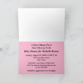 Cupcake Baby shower Invitation Kaart (Binnen)