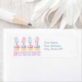 Cupcake Baby shower Label (Insitu)
