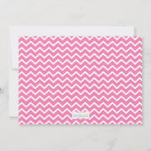 Cupcake Baby Sprinkle Shower Invitation Pink Girl Kaart (Achterkant)