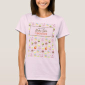Cupcake Background, Charity Bake Sale Event T-shirt (Voorkant)
