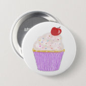 cupcake badge ronde button 7,6 cm (Voorkant /achterkant)