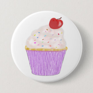 cupcake badge ronde button 7,6 cm