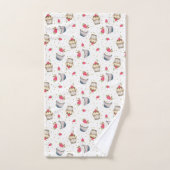 Cupcake badhanddoek set – roze Polka Dot Dessert T Bad Handdoek (Handdoek)