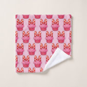 Cupcake Badhanddoekenset Bad Handdoek (Wasdoekje)