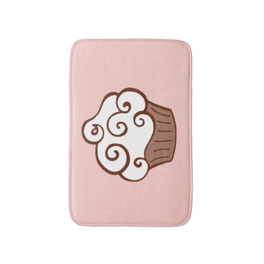 Cupcake badmat tapijt (Voorkant Verticaal)