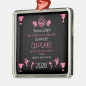 Cupcake bakcursus metalen ornament (Links)