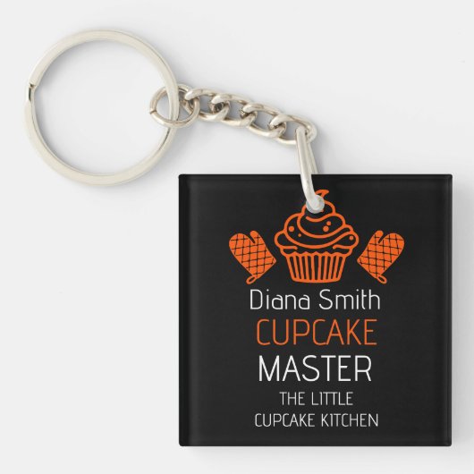 Cupcake bakcursus sleutelhanger (voorkant)