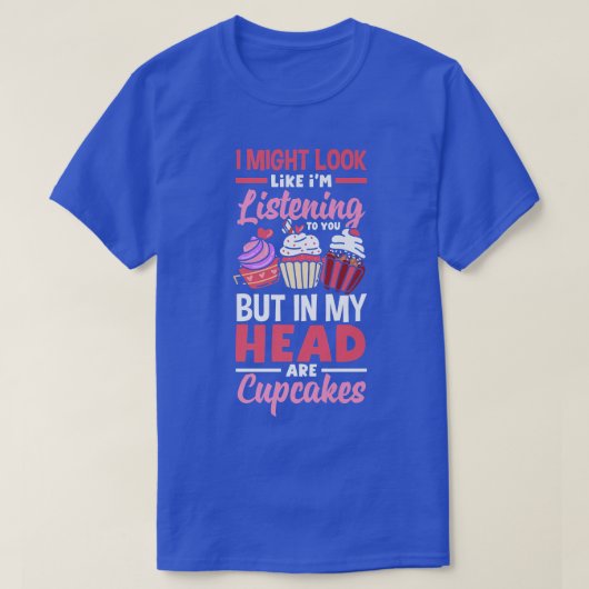 Cupcake Bake Lover T-shirt (Design voorkant)